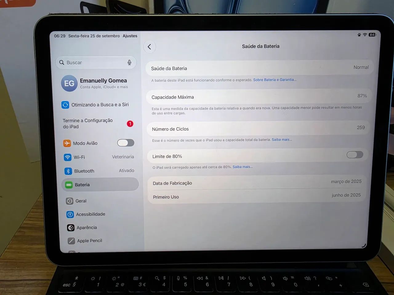iPad Air m3 11 polegadas 128 gb azul - Foto 5