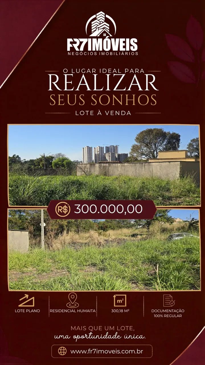 LOTE PLANO NO SETOR HUMAITA - GOIÂNIA-GO - Foto 2