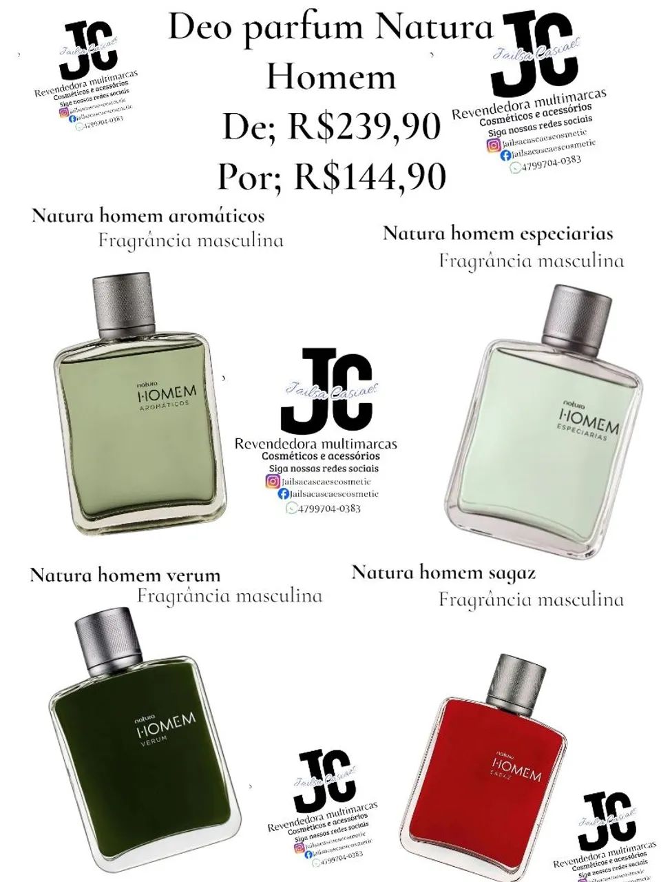 Deo perfume Natura homem  - Foto 2