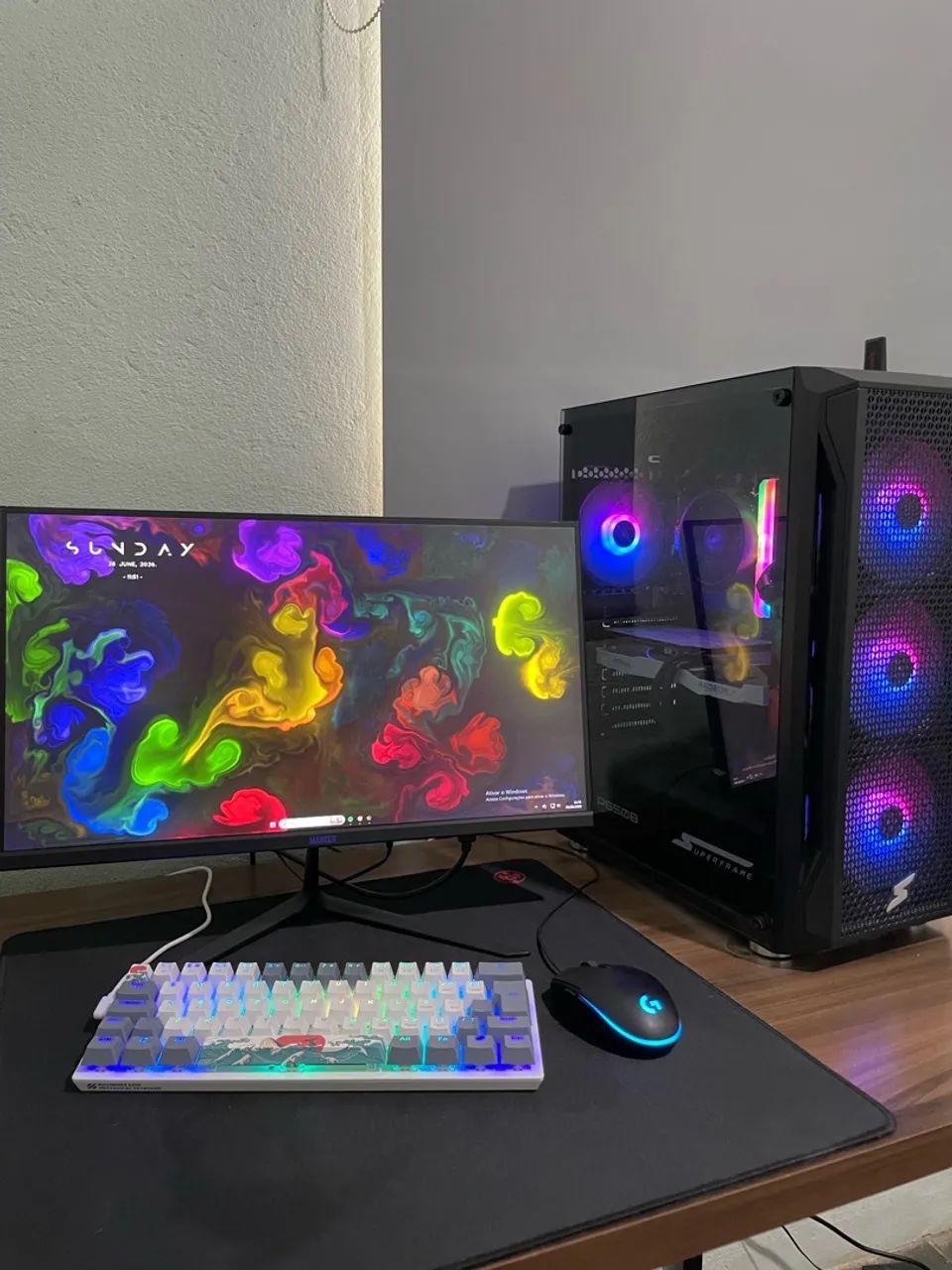 kit teclado e mouse gamer