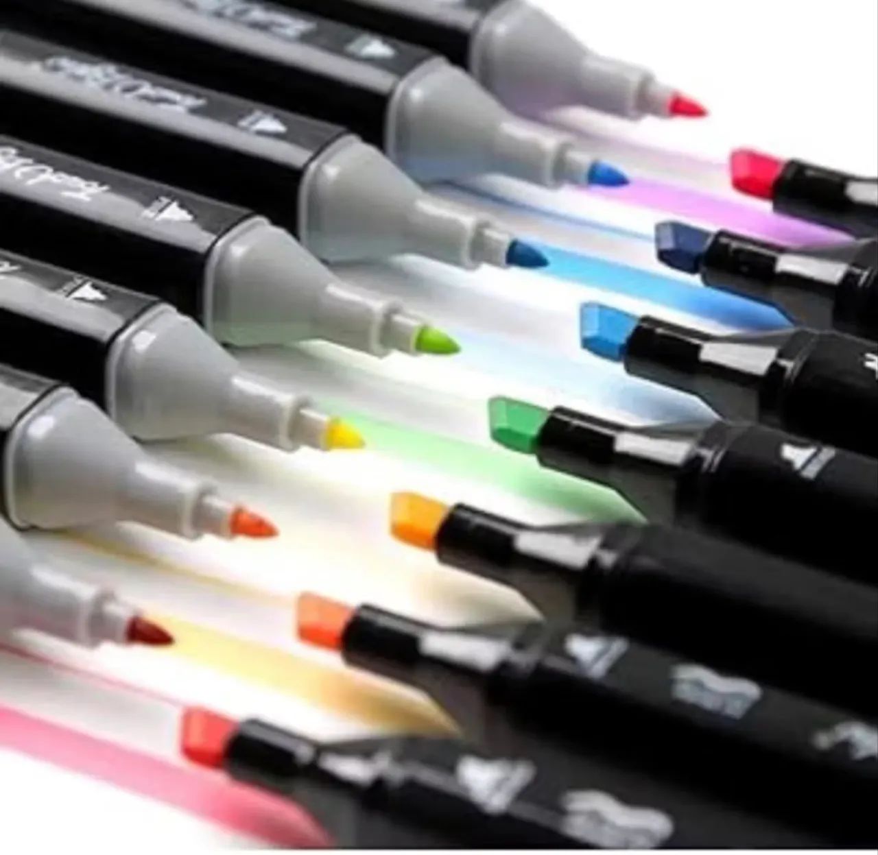 24-Piece Dual-Tip Highlighter Set in Assorted Colors for Students and School Supplies