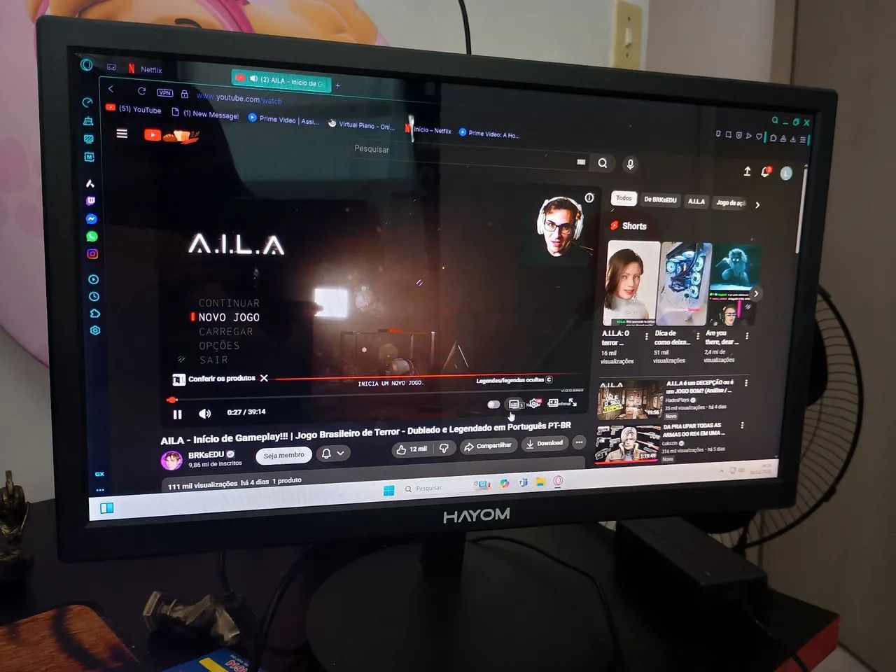 Monitor Hayom 19 polegadas, 75hz, 1600x900p. - Foto 3