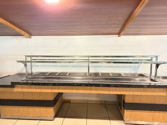 Pista de Buffet frio e quente 