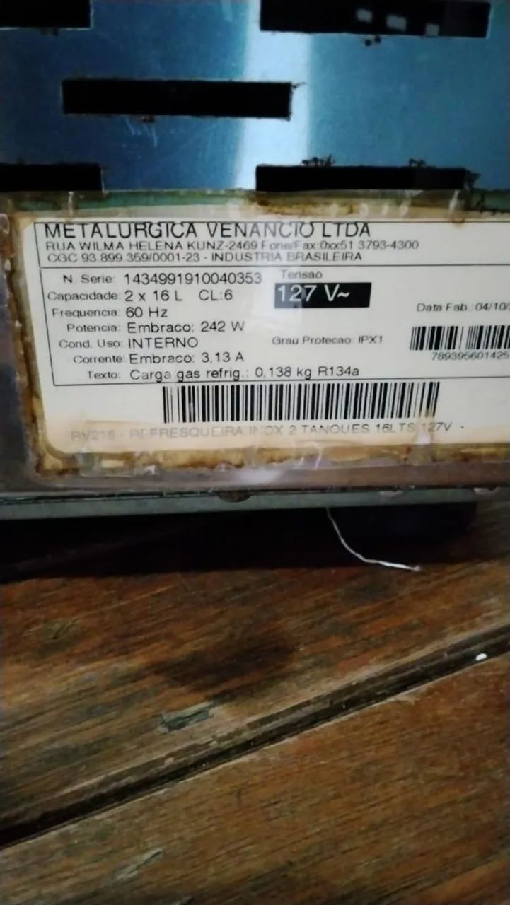 Refresqueira Venâncio Dupla 2 tanques 16 litros funcionando perfeitamente  - Foto 2