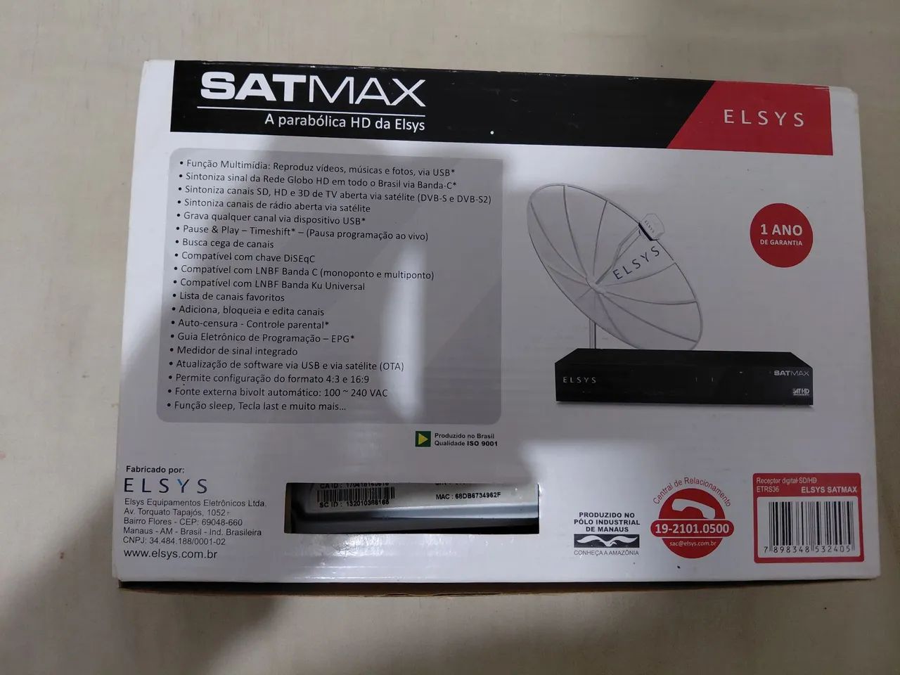 Receptor Elsys Satmax HD - Foto 2