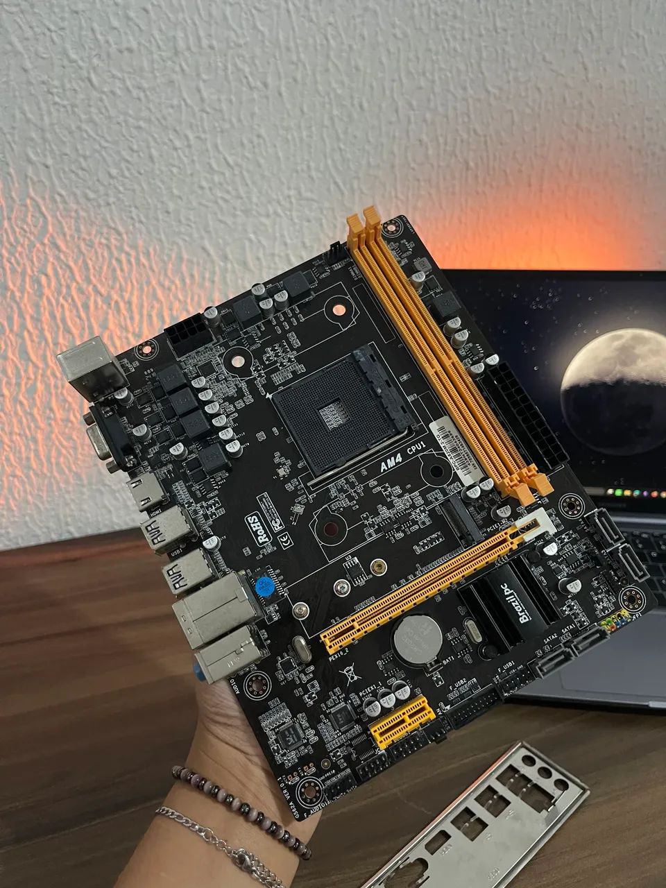 Placa mãe A520 - AM4 - Aceito cartão e Entrego - Foto 3