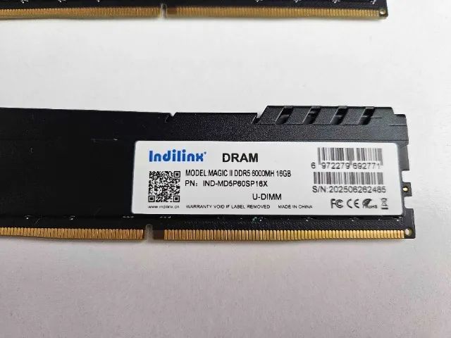 Memória RAM 32GB DDR5 6000Mhz CL38 Indilinx Magic II 2x16GB - Foto 3