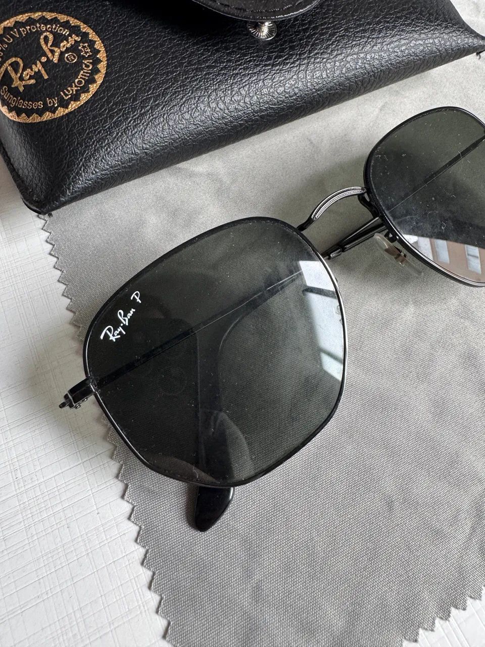 Óculos de sol original rayban hexagonal