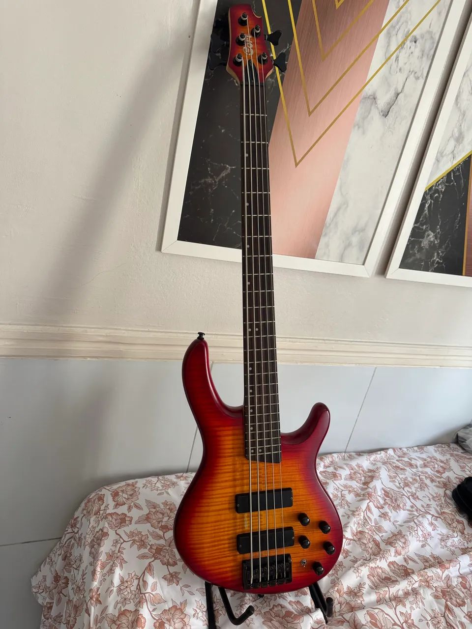 Baixo cort B5 artisan v bartolini 5 cordas