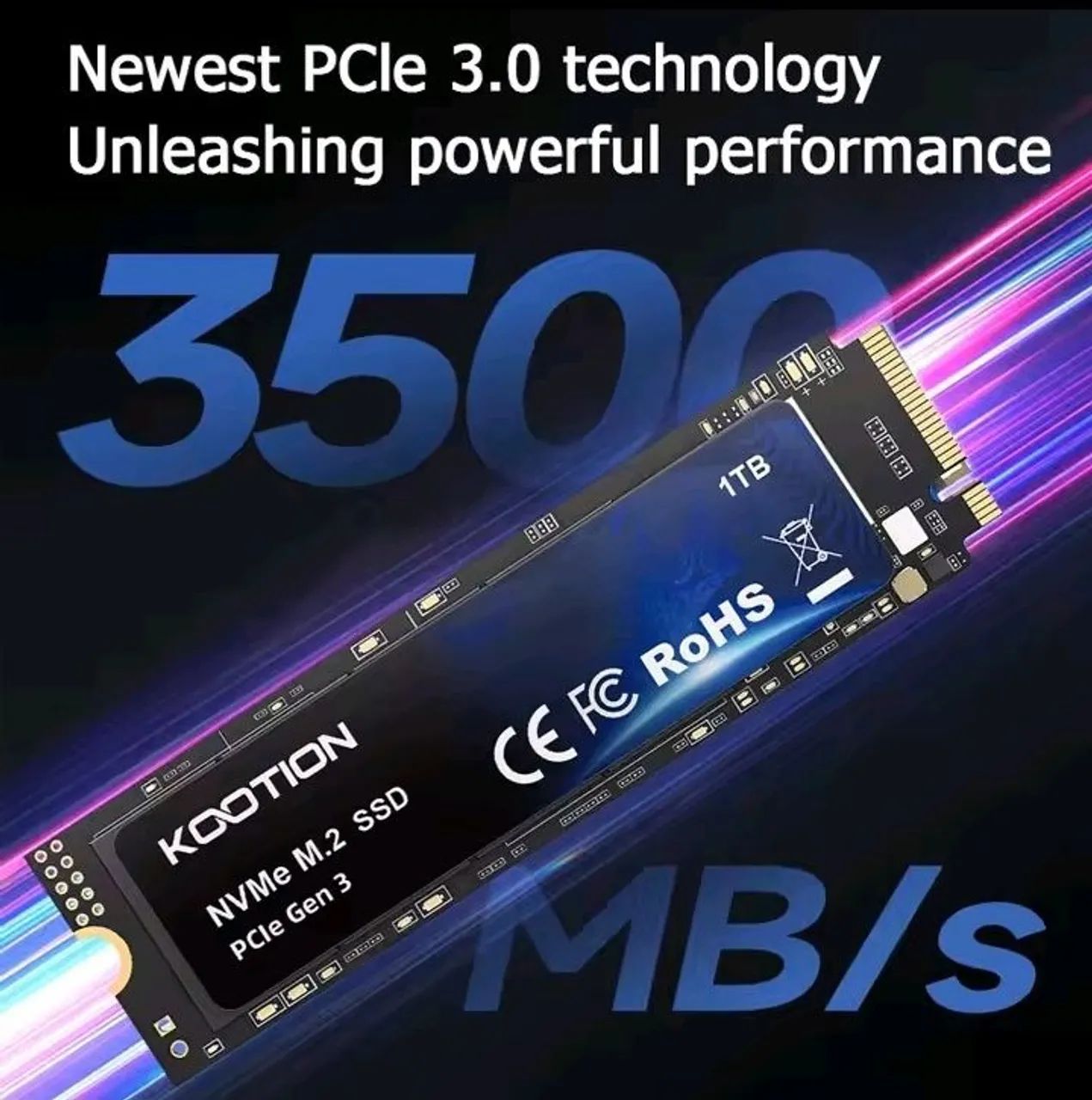 SSD NVMe M.2 Kootion 512GB  - Foto 2