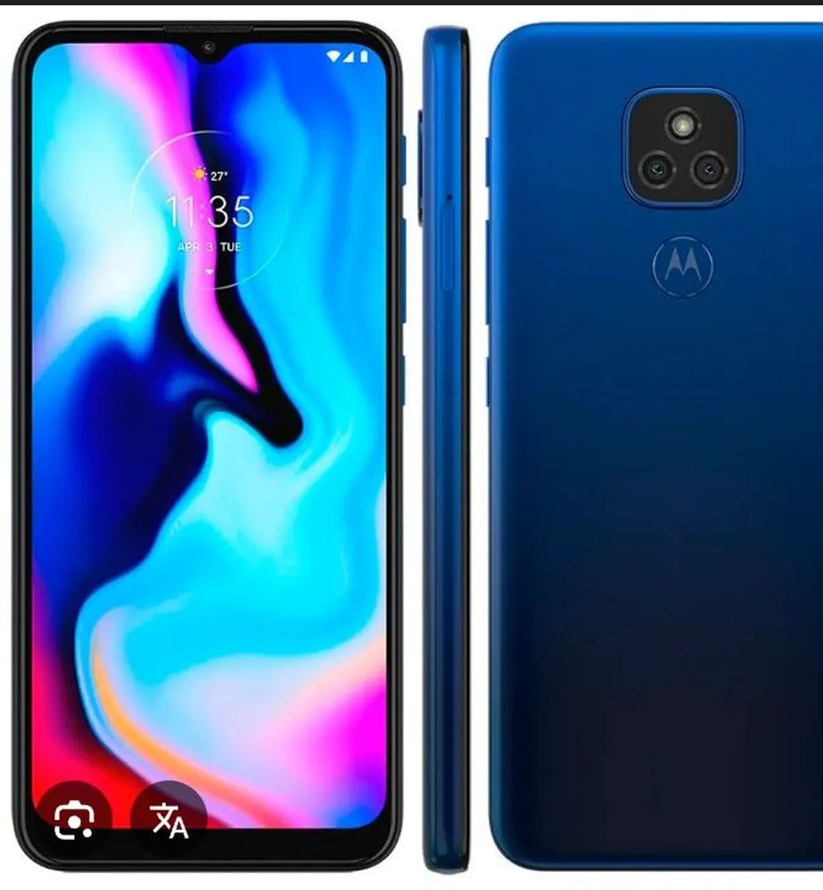 Vendo celular moto e 7 plus com marcas de uso 