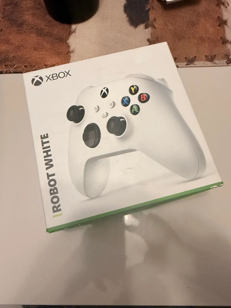 Controle X Box  Robot White na caixa