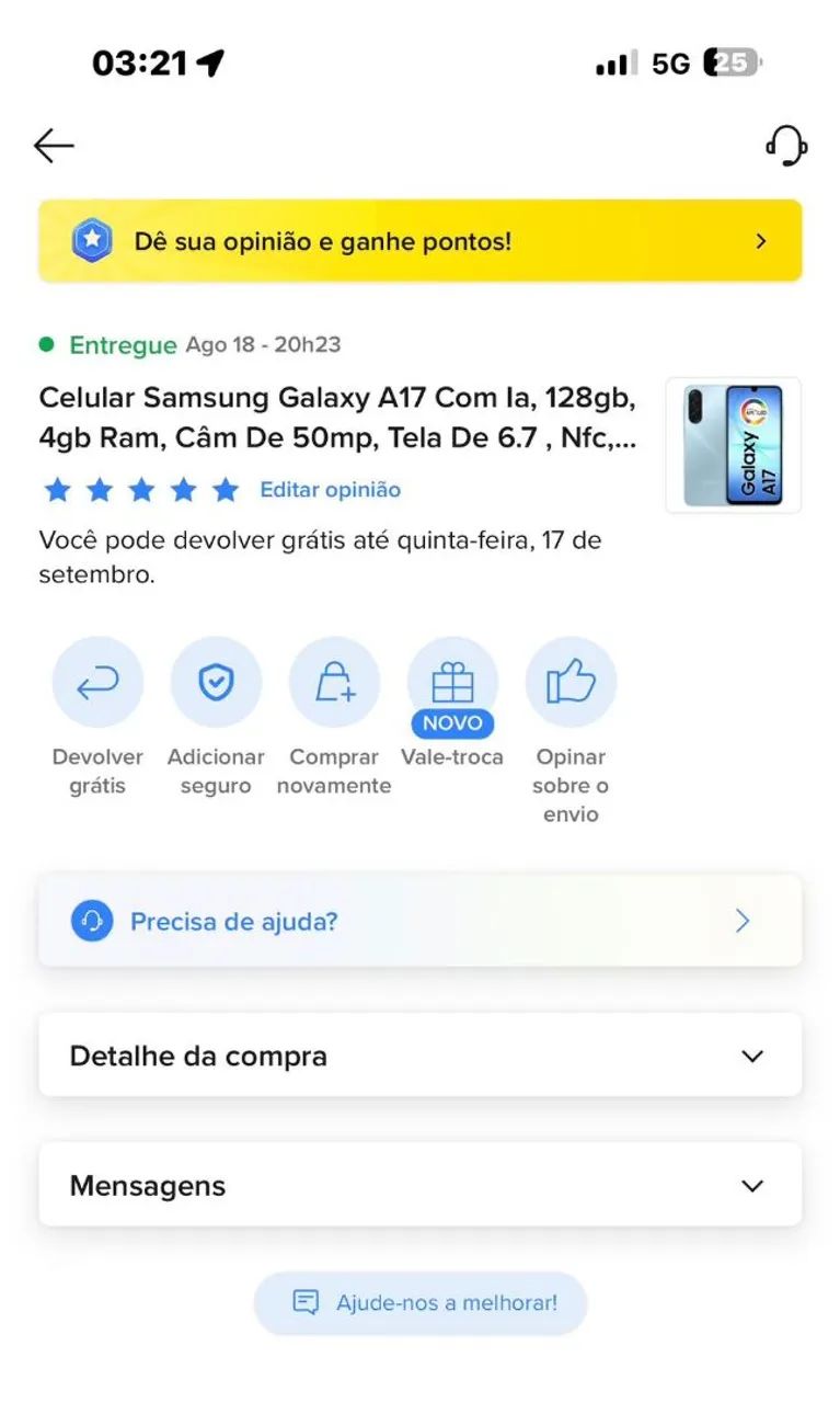Celular Samsung Galáxia S17 - Azul - Foto 3