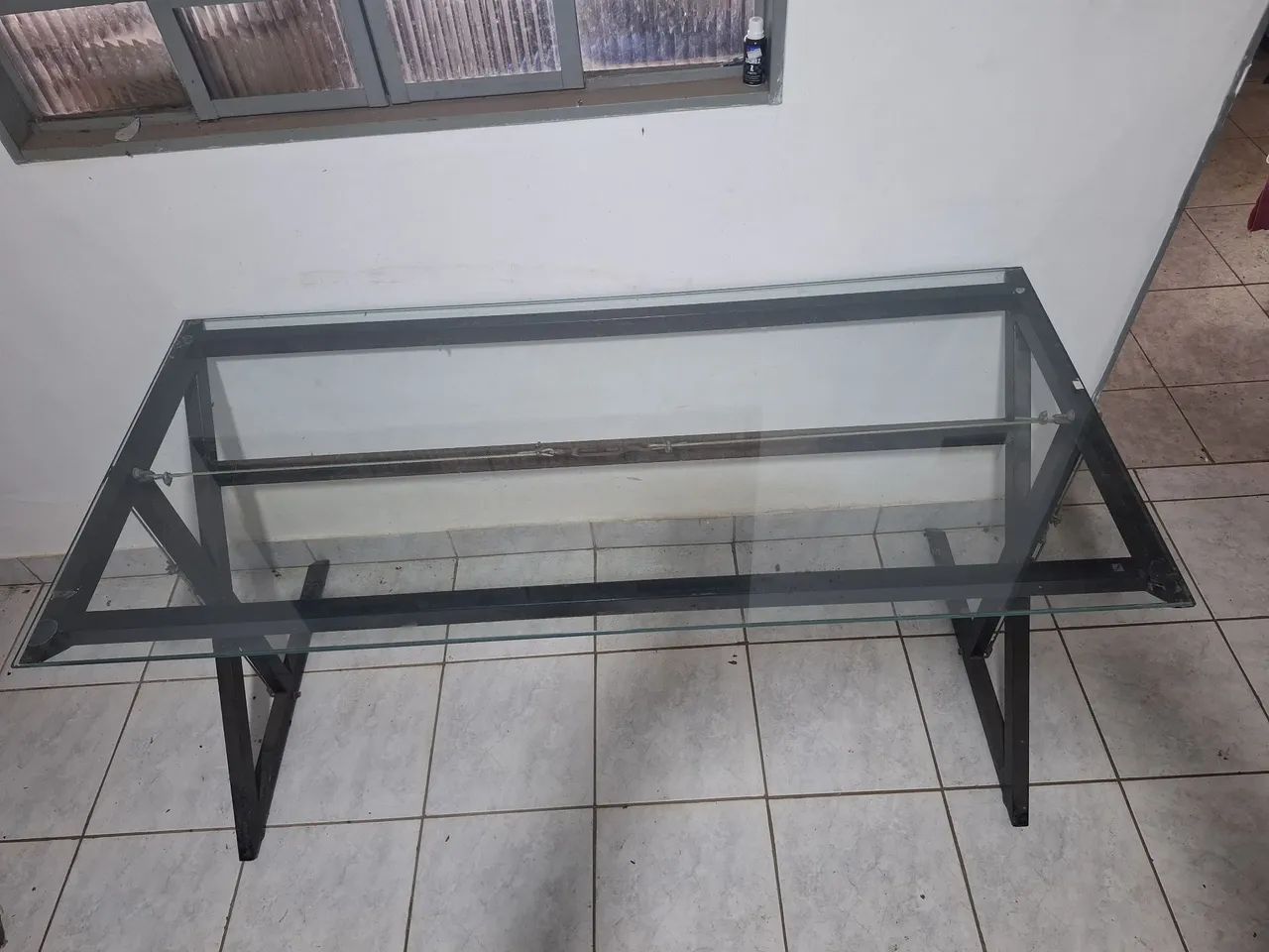 Mesa de aço e vidro - Foto 2