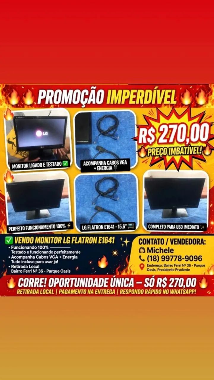 Monitor LG 100% funcionando  - Foto 4