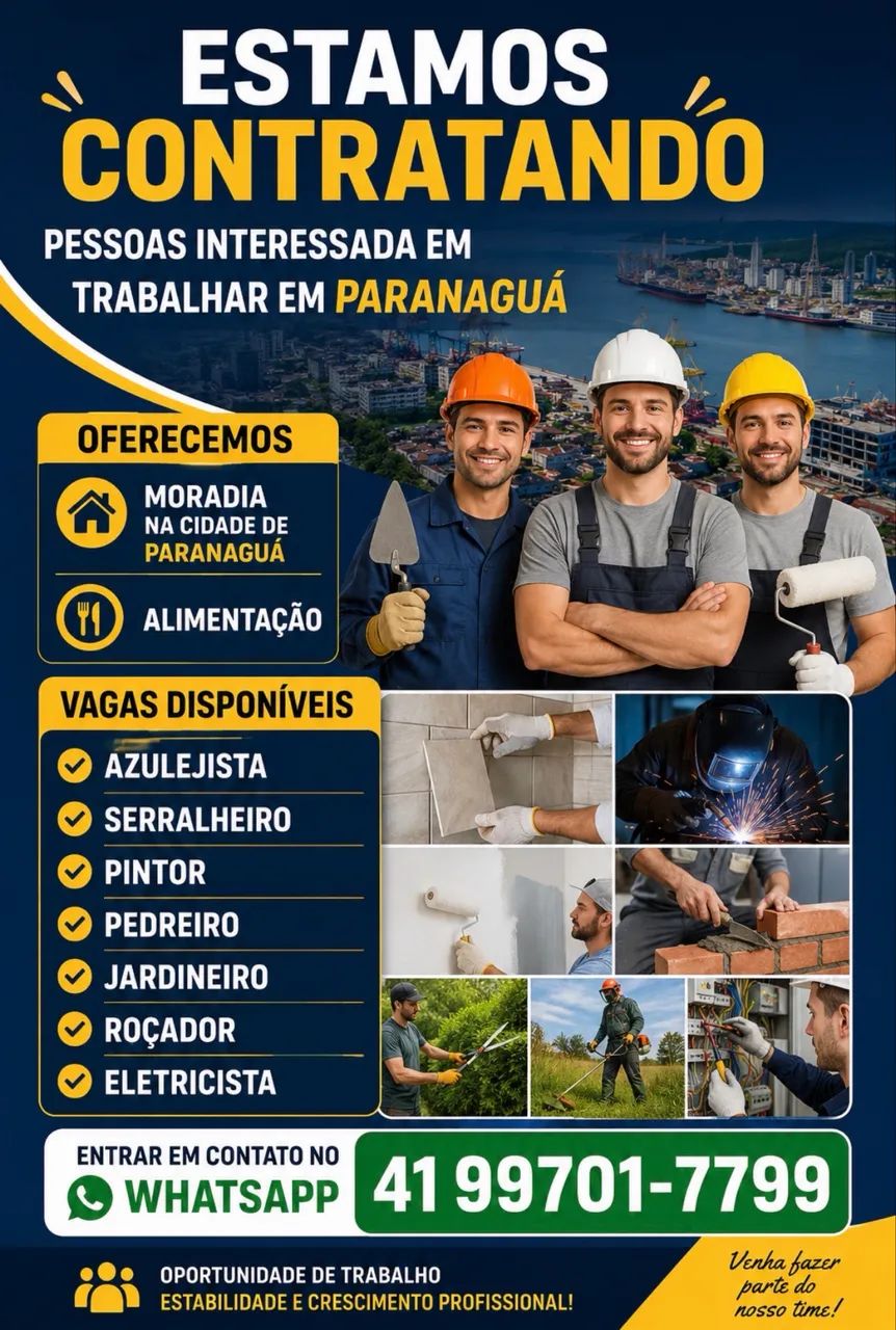 Vagas disponíveis 