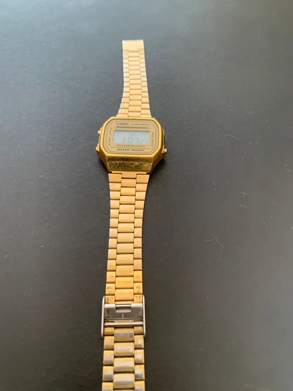 Relógio digita CASIO dourado - Foto 4