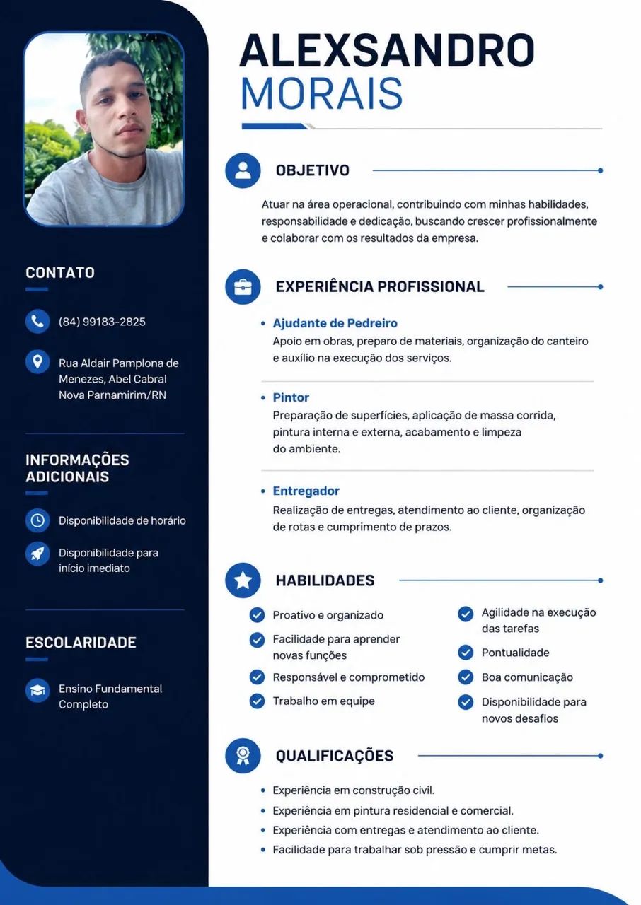 Ajudante de pedreiro 