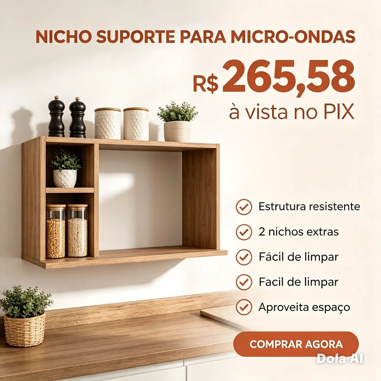 Nicho para micro-ondas 