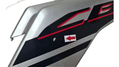 Carenagem Aba Tanque Esq Honda Cb 650f 17/19 Detalhes 60512 Prateado - Foto 5
