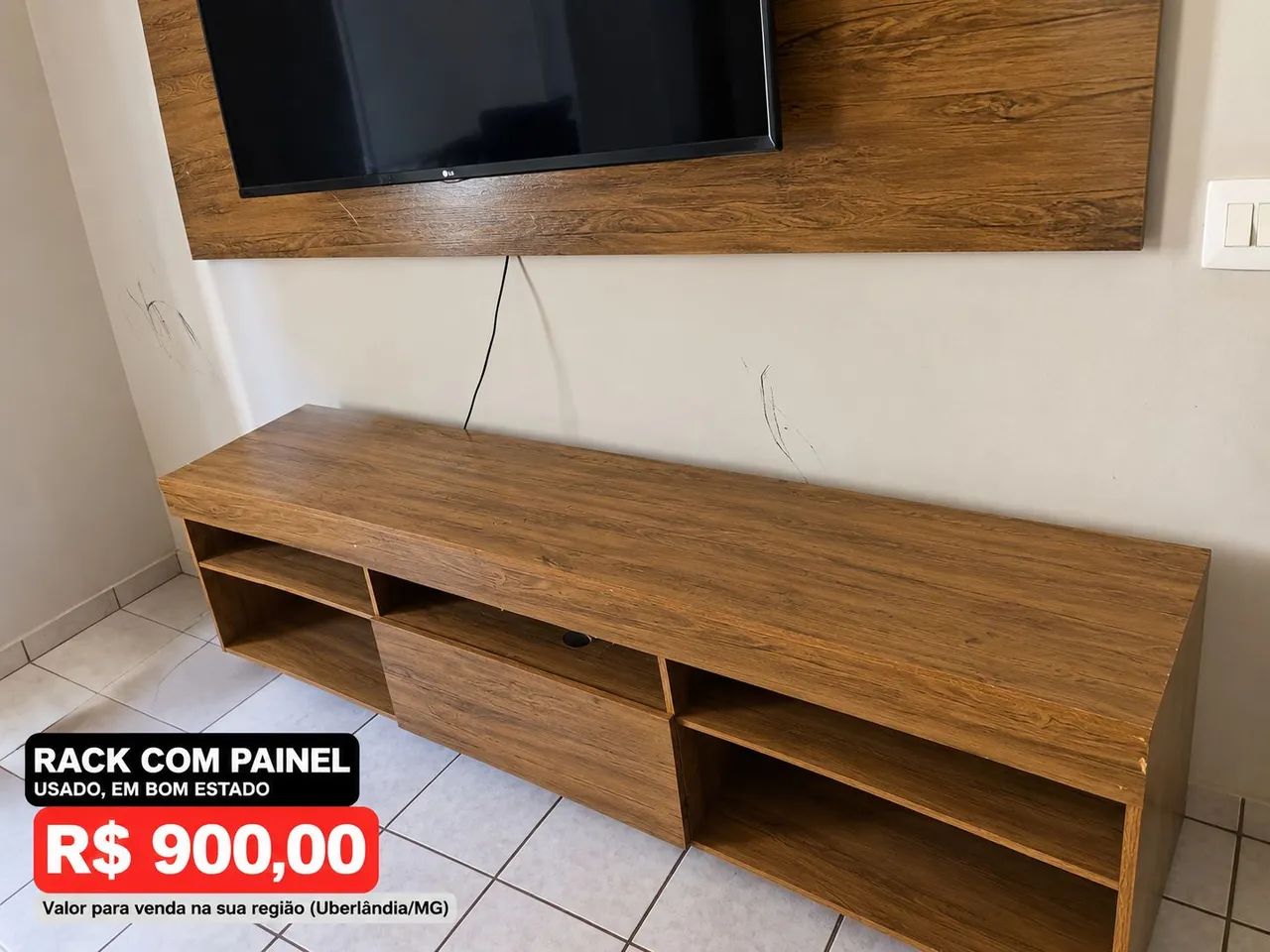 ? RACK COM PAINEL - R$ 900,00 - Foto 2