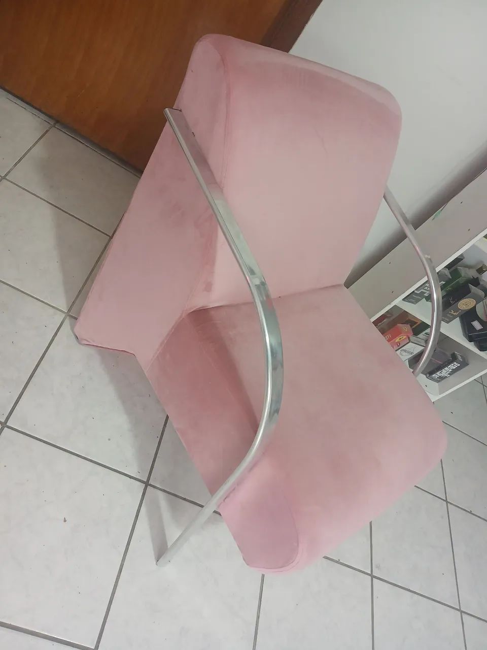 Cadeira rosa bebê  - Foto 3