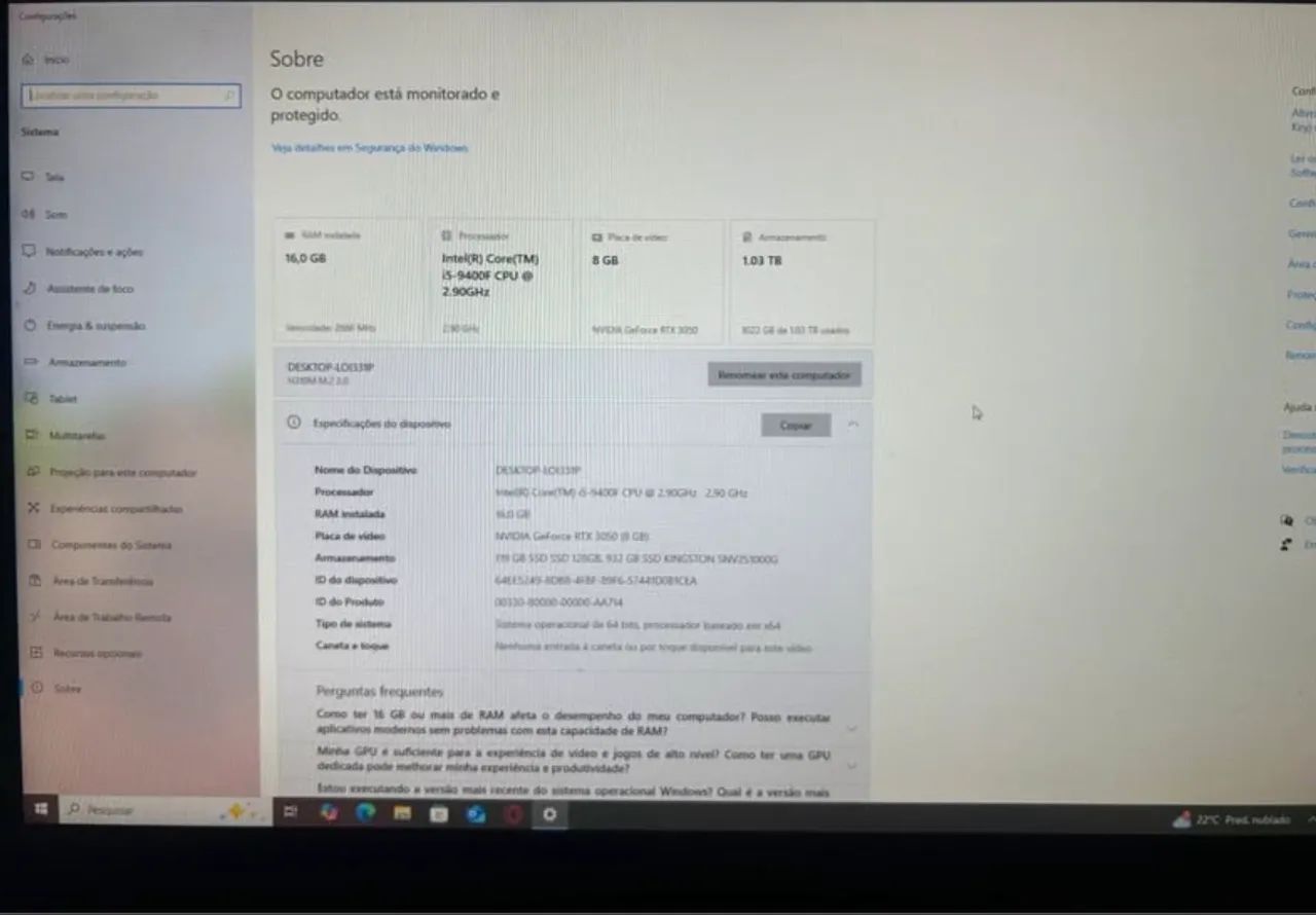 Computador gamer 