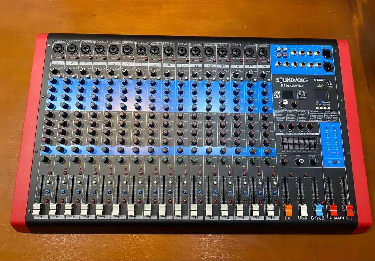 Mesa de Som Soundvoice Safira 16.4 + BAG