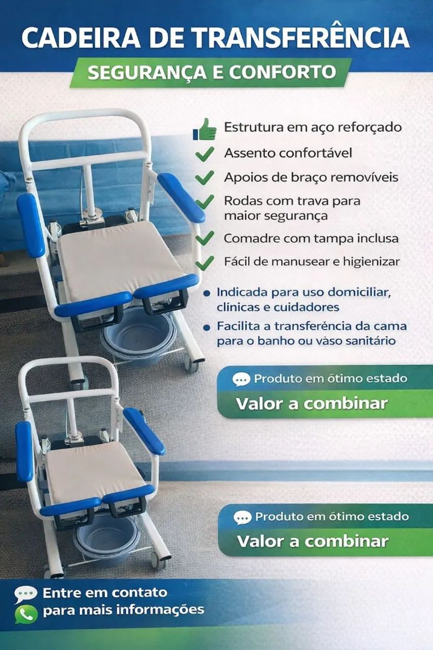 Cadeira de Transferência - Segurança e Conforto no Dia a Dia