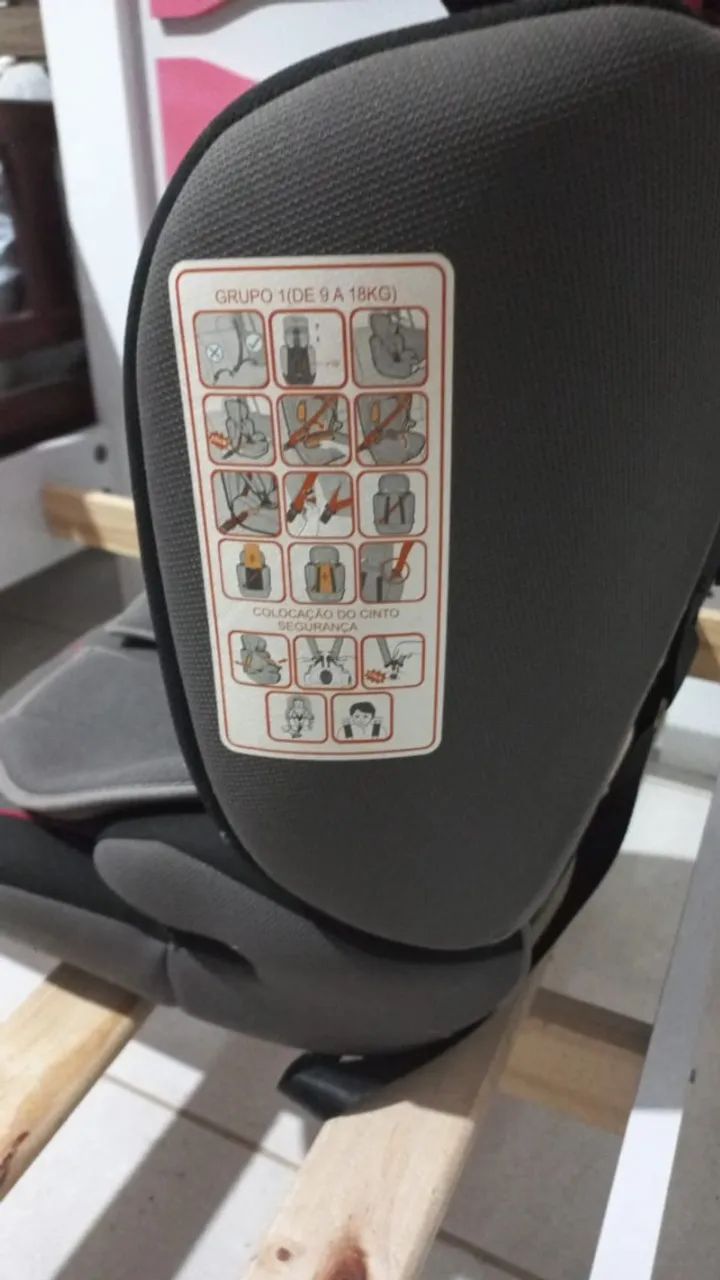 Cadeirinha infantil Galzerano para Carro 2 em 1 com assento elevação 09-18kg - Foto 4