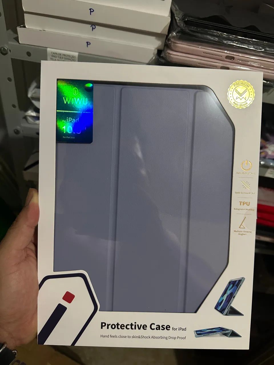 Capa de Proteção Wiwu para iPad 10 e 11 - Lilás  - Foto 4