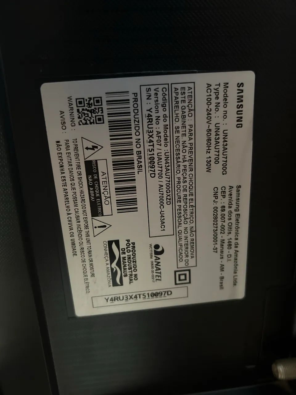 Televisão 43 polegadas Samsung semi-nova  - Foto 4