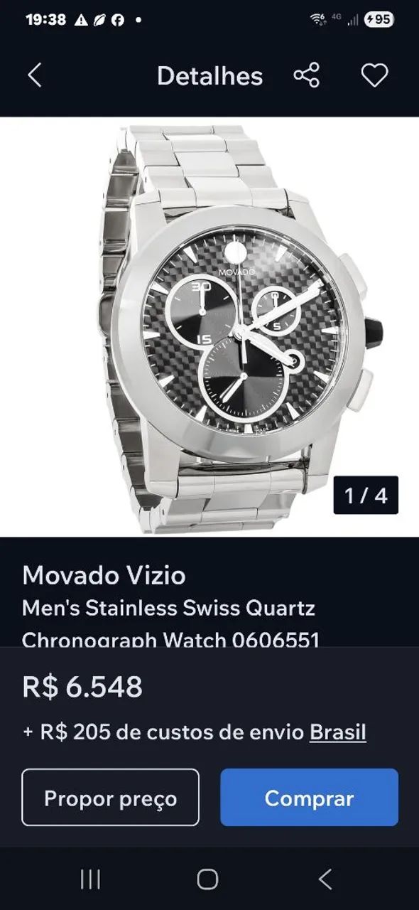 Relogio Movado Vizion Reliquia 