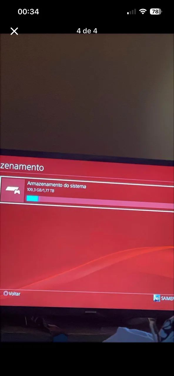 Vendo PS4 com 2 controles com vários jogos em mídia digital, 2TB de memória interna. - Foto 4