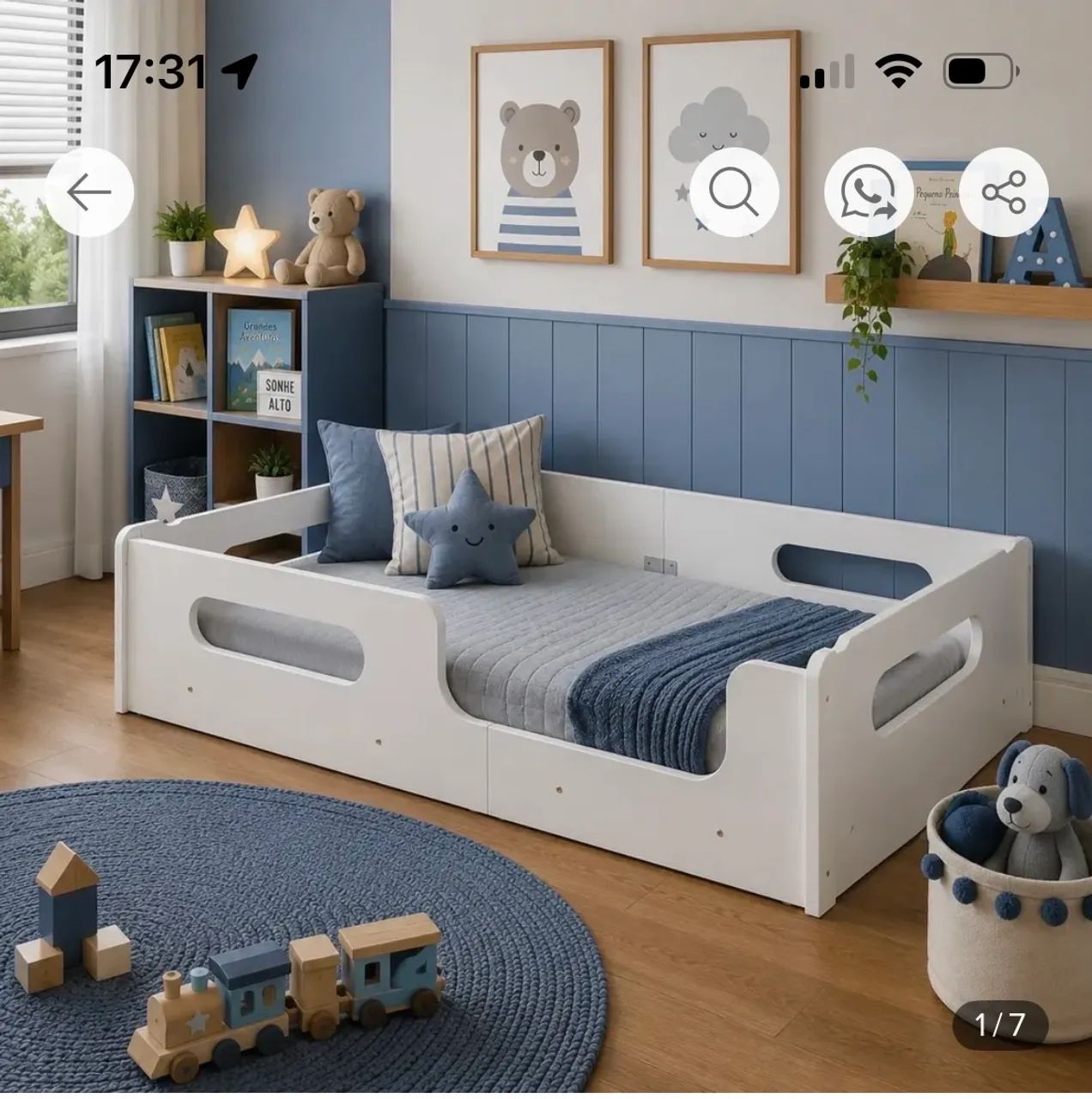 Cama infantil baixa transição berço  - Foto 5