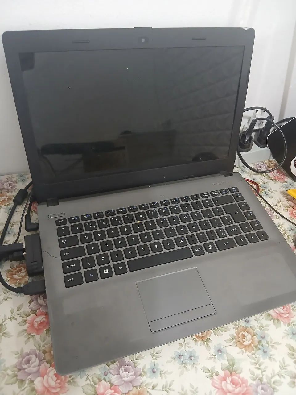 Notebook só fic ligado na tomada
