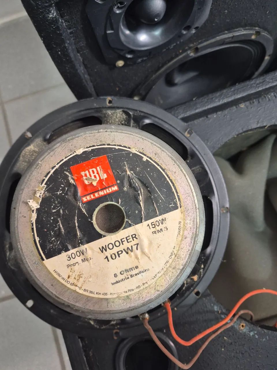 Woofer JBL Selenium 10PW7 (10 polegadas, 150W RMS e 8 Ohms)