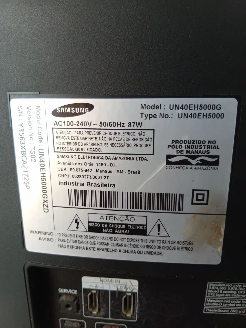 Tv samsung com defeito não liga  - Foto 2
