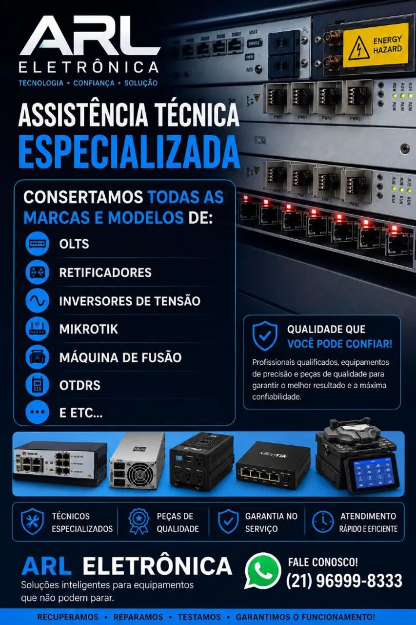 Conserto e manutenção em OLT's
