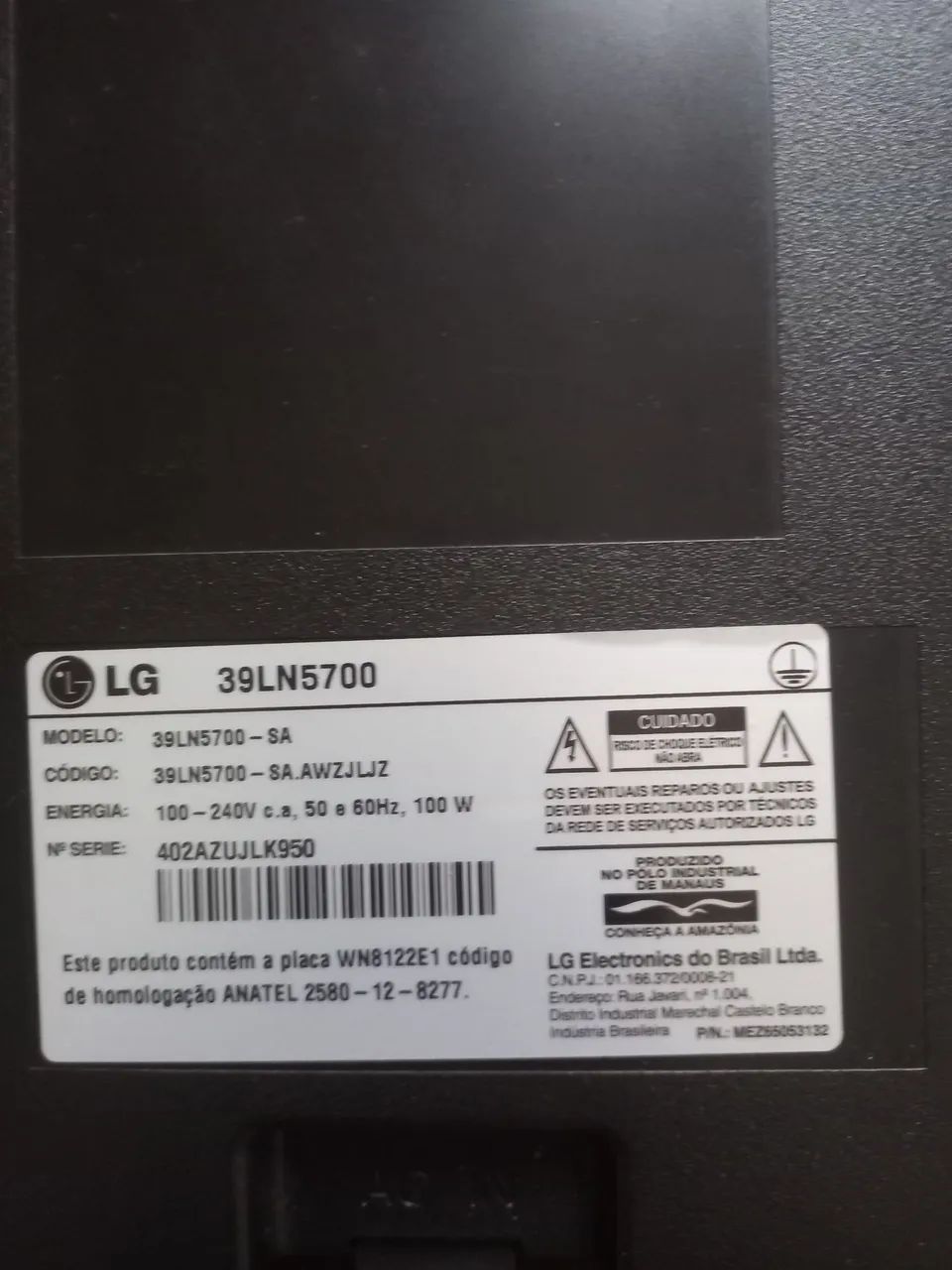 Smart TV LG 39" Full HD - Modelo 39LN5700 (Com defeito no LED - Foto 4