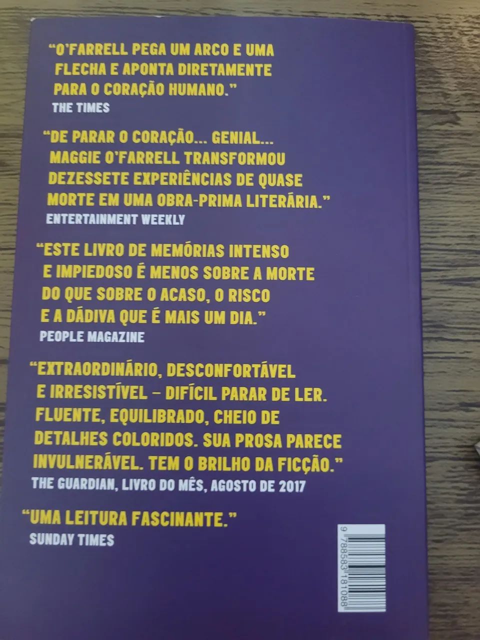 Livro EXISTO EXISTO EXISTO -MAGGIE O' FARELL..leitura  intensa e emocionante  - Foto 2