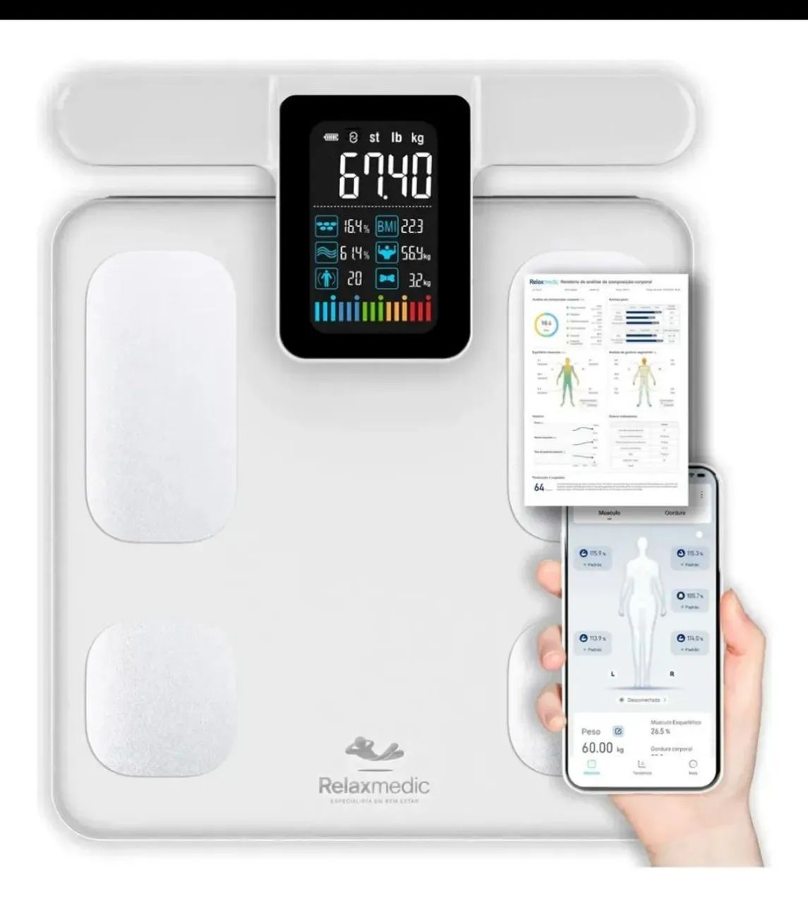 Promoção por tempo limitado - Balança de Bioimpedância Pro Zero - Vendo!