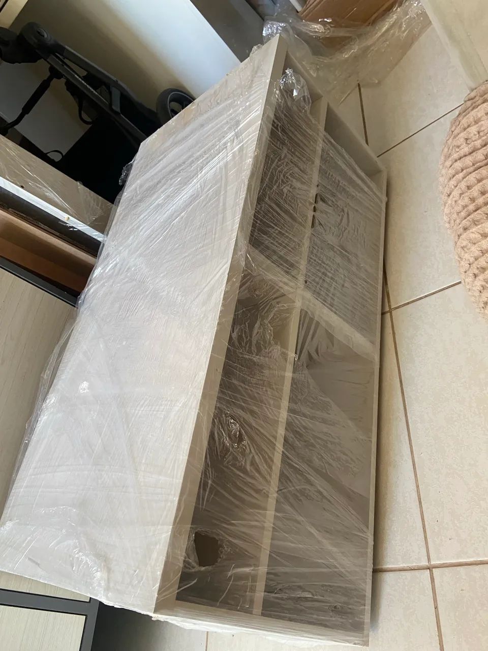 Rack branco em madeira - Foto 2