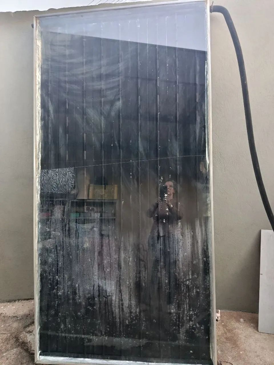 AQUECEDOR SOLAR COM A BOUKER E A PLACA 