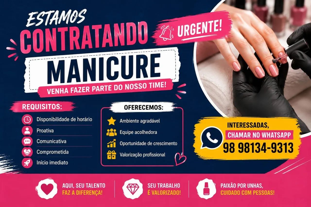 Vaga para Manicure 