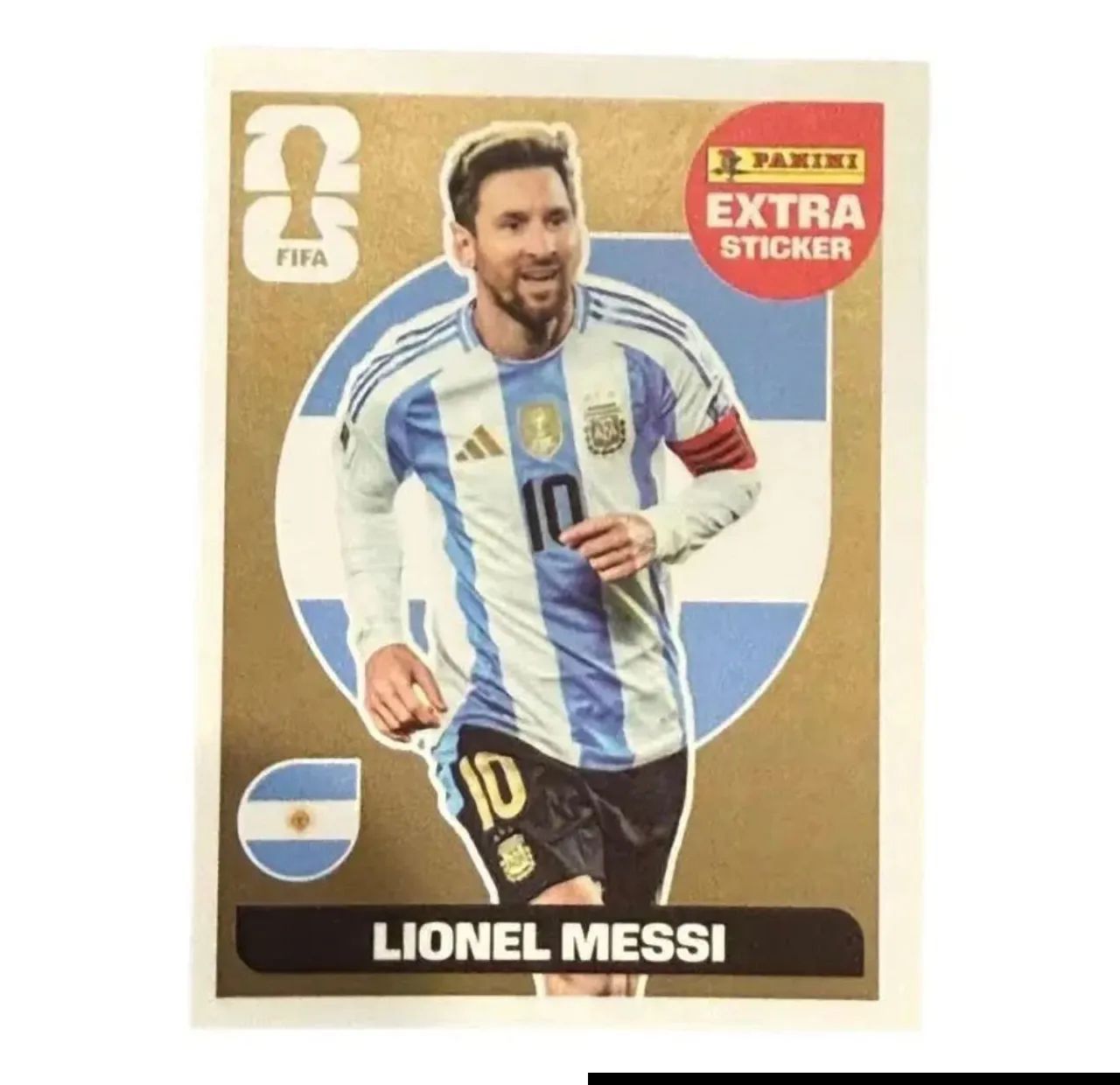 Figurinha extra Gold Leonel Messi  - Foto 2