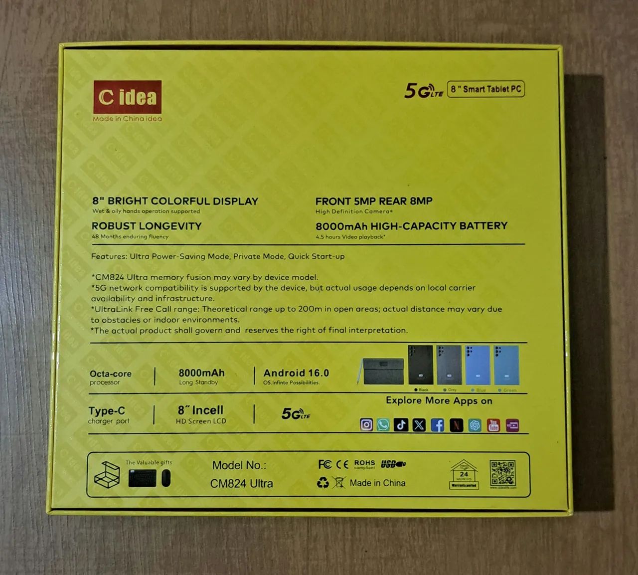 Tablet CM824 ultra (chinês) - Foto 2