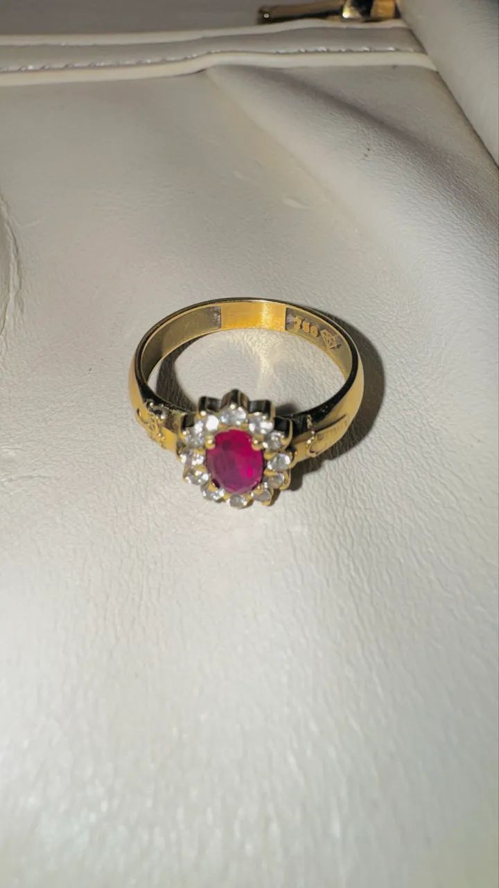 Anel de ouro 18k