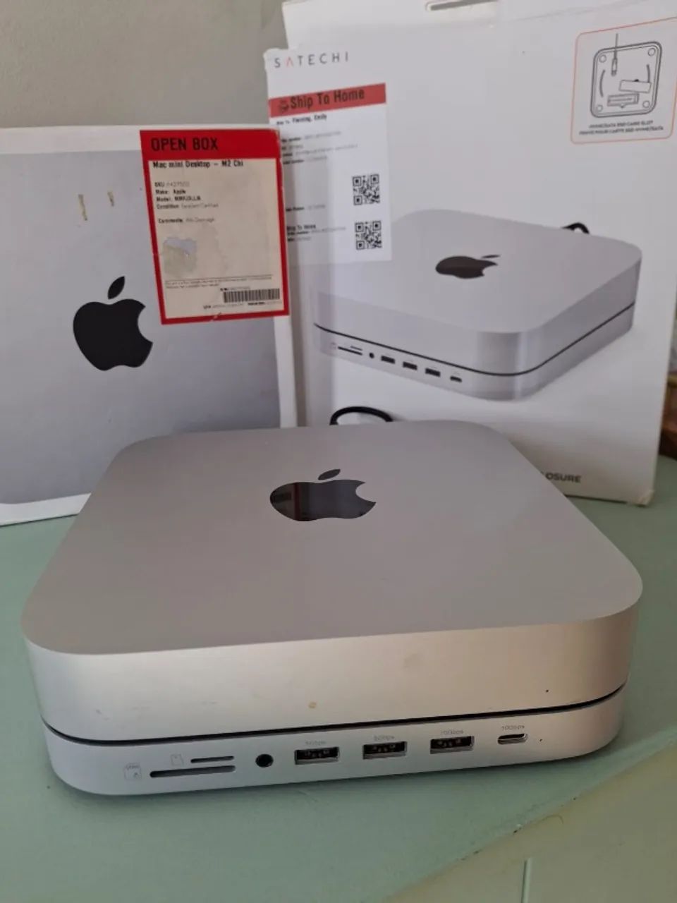 Mac Mini M2 8GB 256GB + Hub Satechi c/ SSD Enclosure - Excelente