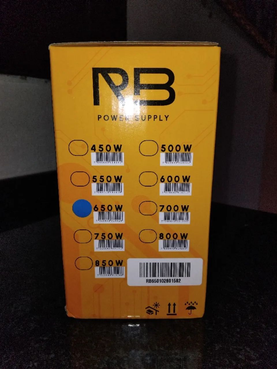 Fonte RB BRX 650W 80 Plus Bronze RGB - NOVA - Foto 2